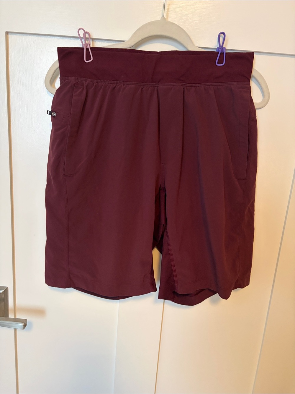 Lululemon Burgundy Lined Athletic Shorts